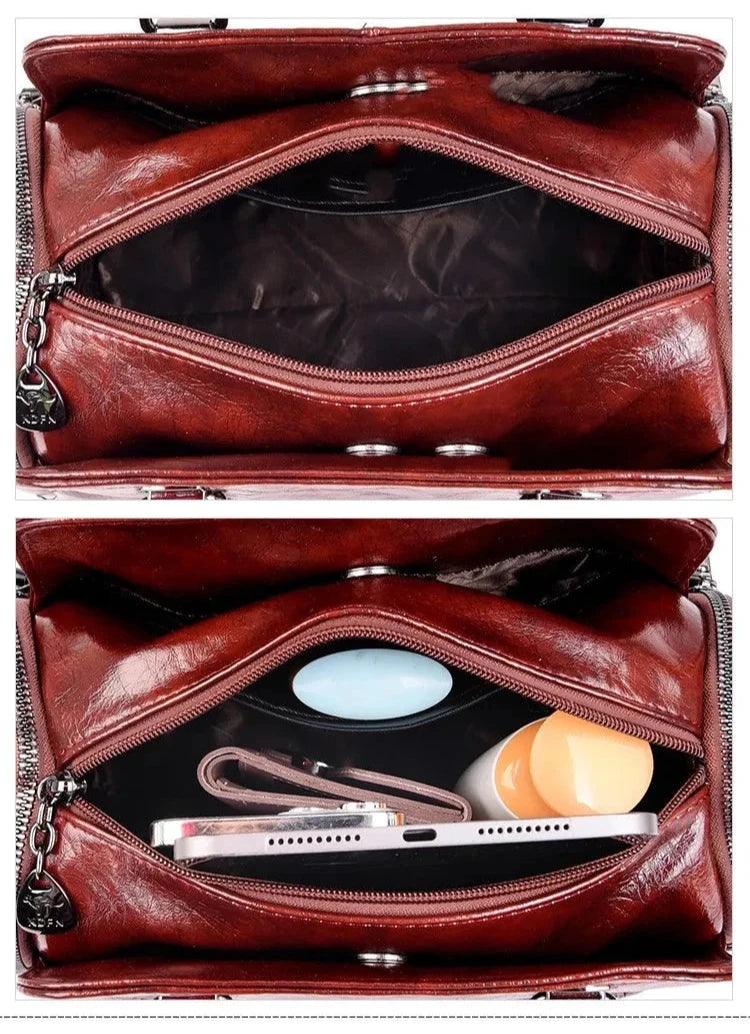 Tasche aus Echtleder - Jade