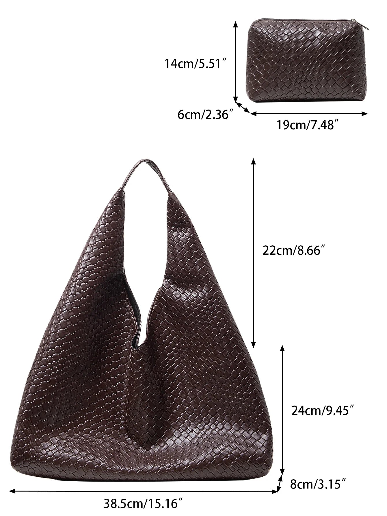 Tasche und Geldbörse aus Echtleder - Noelle