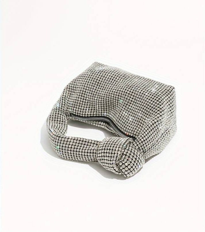 Baguette-Tasche Glanz Fabiana