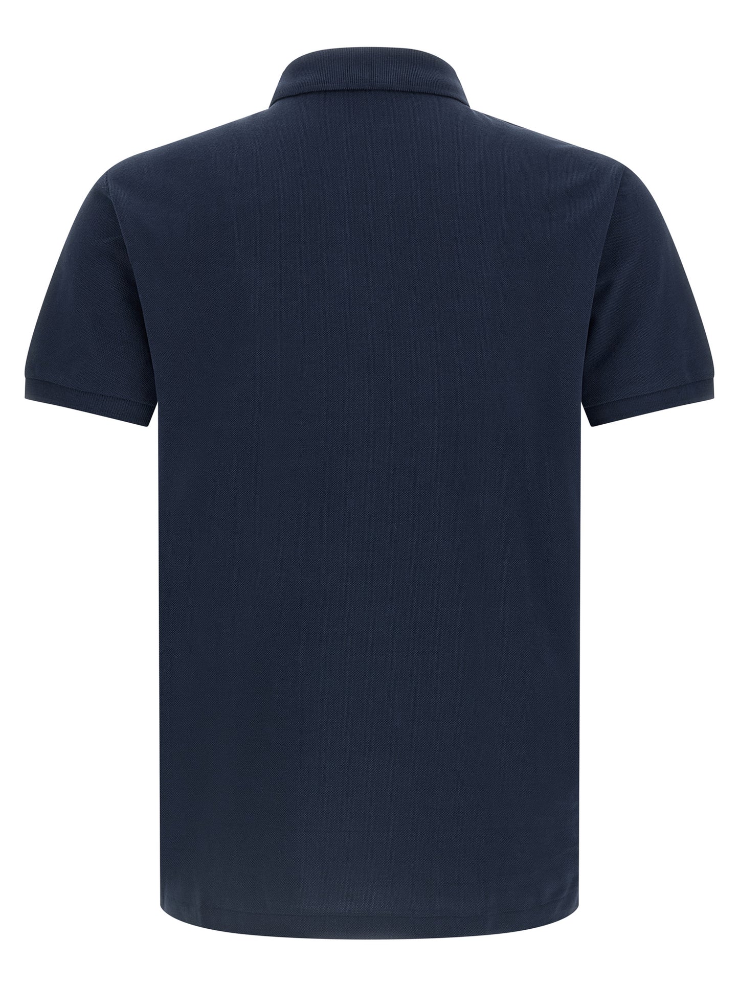 Blue Cotton Polo Shirt