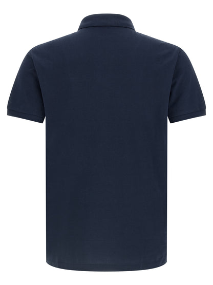 Blue Cotton Polo Shirt