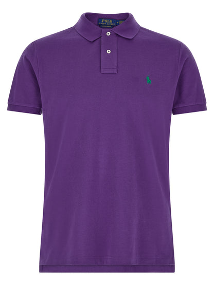 Purple Cotton Polo Shirt