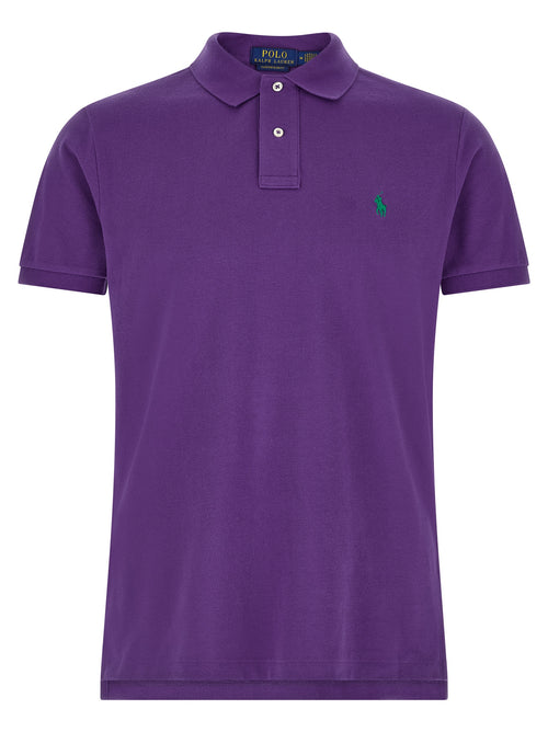 Purple Cotton Polo Shirt