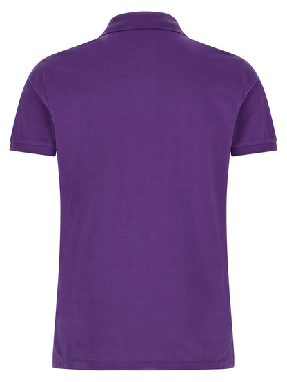 Purple Cotton Polo Shirt