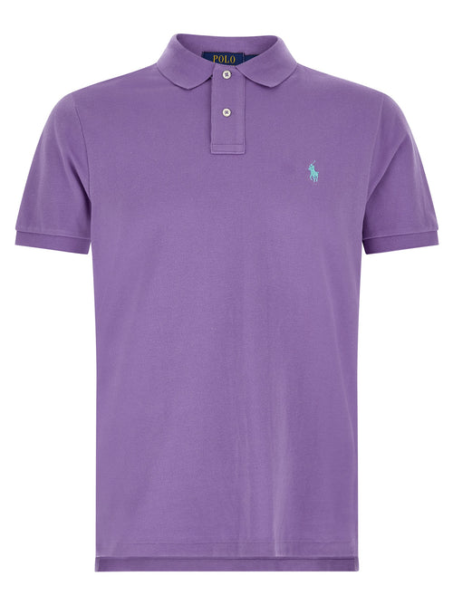 Purple Cotton Polo Shirt