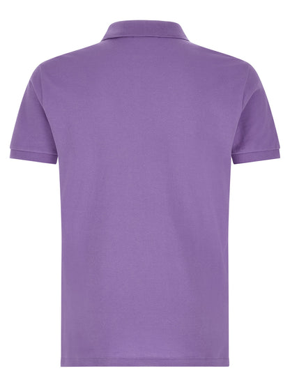 Purple Cotton Polo Shirt