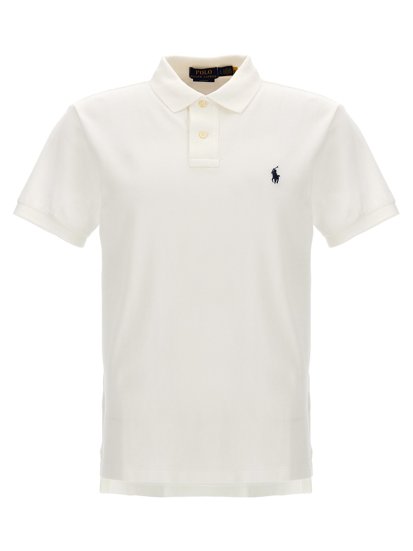White Cotton Polo Shirt