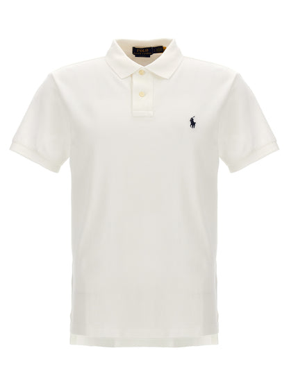White Cotton Polo Shirt