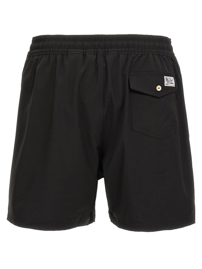 Black Polyester Shorts
