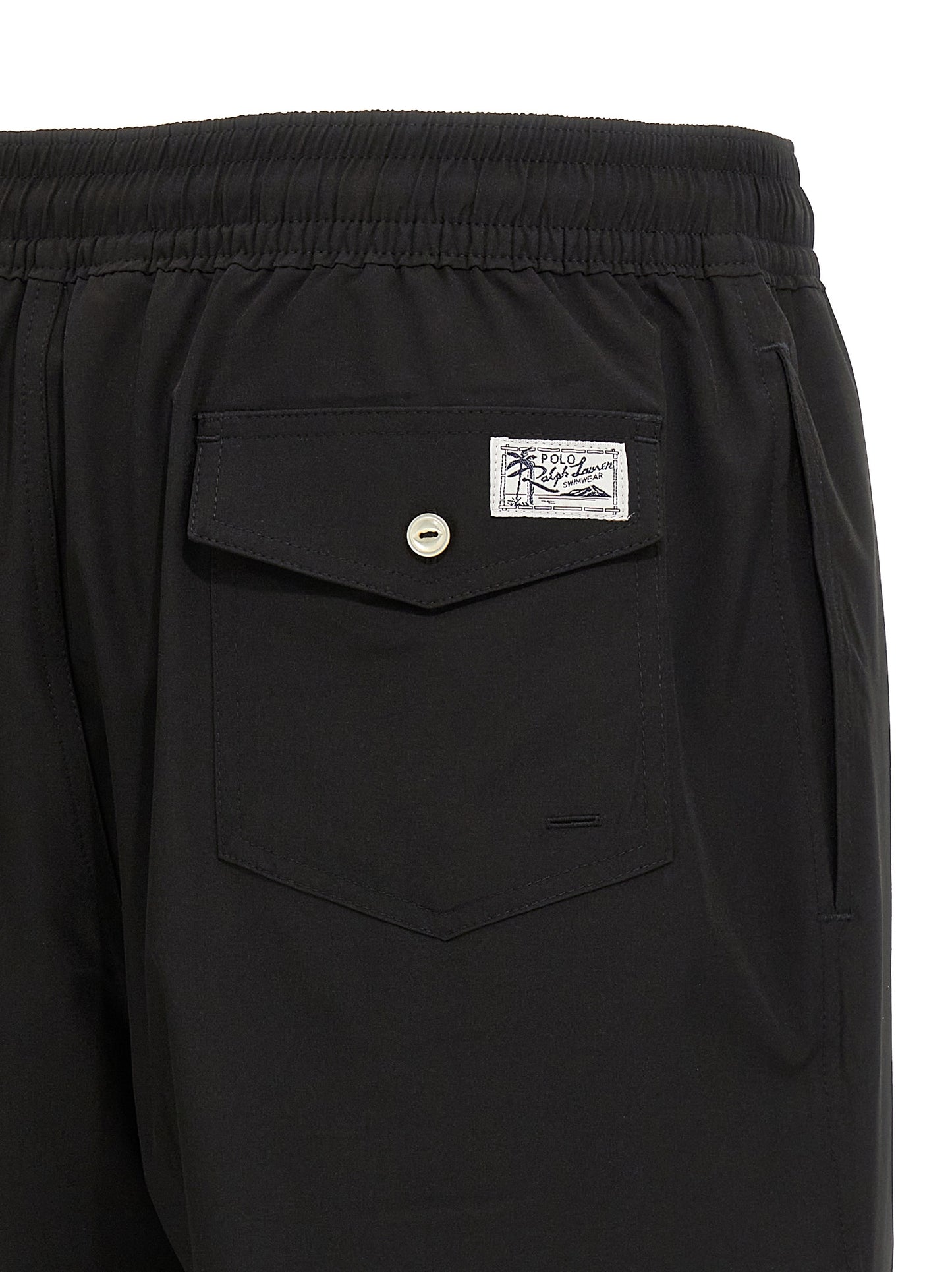 Black Polyester Shorts