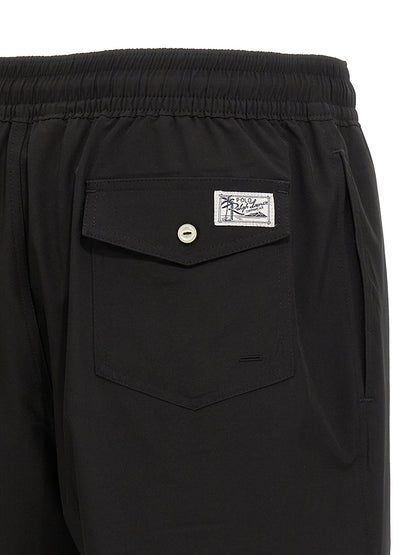 Black Polyester Shorts