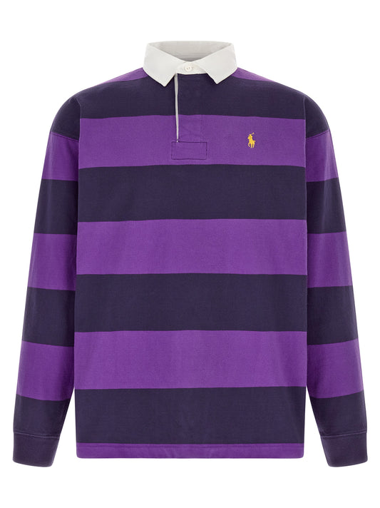 Purple Cotton Polo Shirt