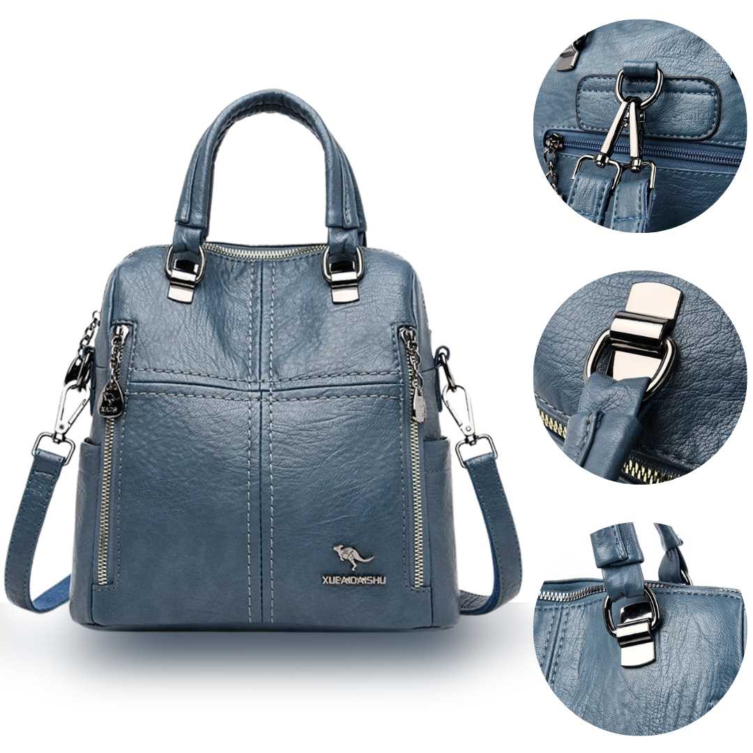 Rucksack-Tasche aus Leder Vivette