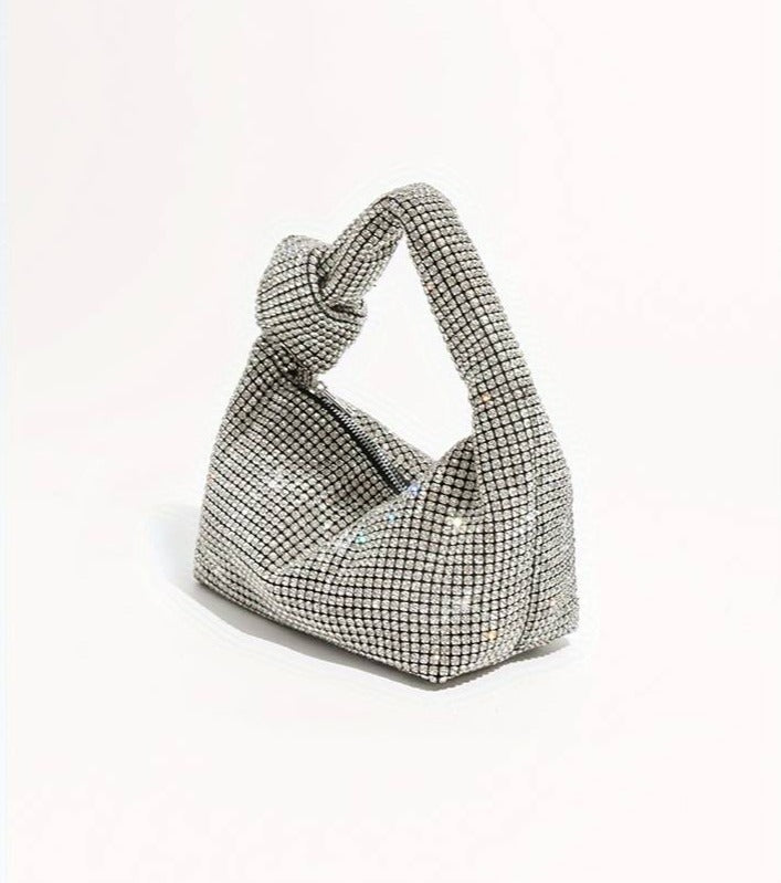 Baguette-Tasche Glanz Fabiana