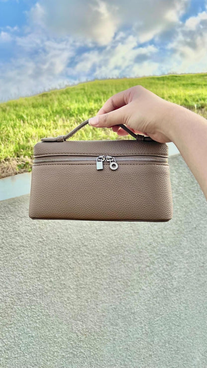 Kleine Tasche aus Echtleder Tote Rosa