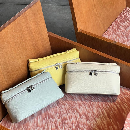 Kleine Tasche aus Echtleder Tote Rosa