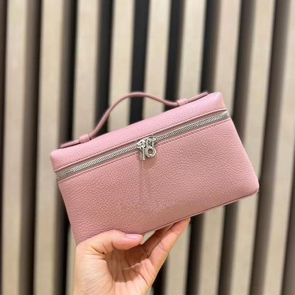 Kleine Tasche aus Echtleder Tote Rosa