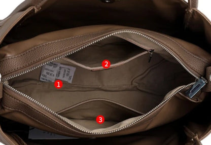 Mittelgroße Tasche Stella aus Echtleder