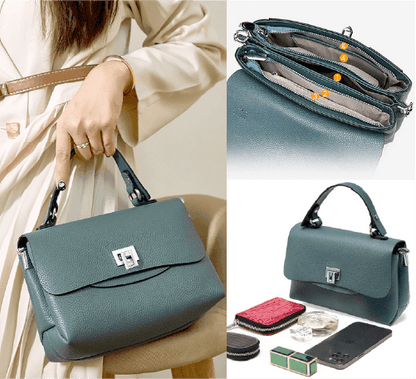 Kompakte Tasche aus Echtleder - Melbourn
