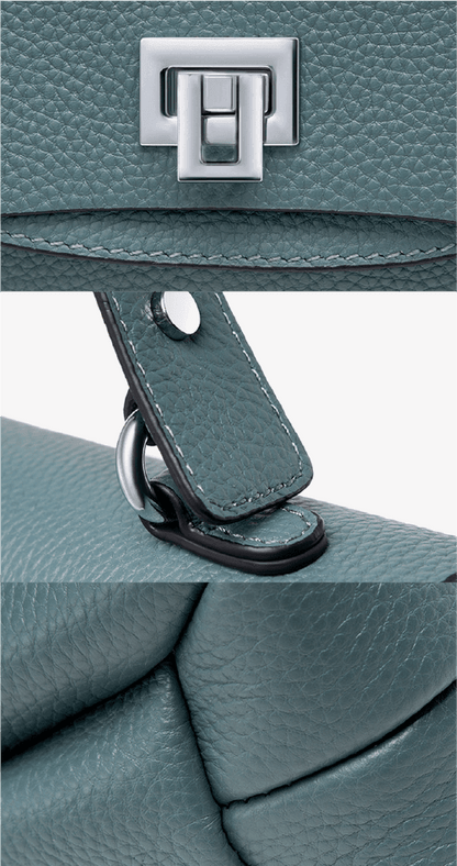 Kompakte Tasche aus Echtleder - Melbourn