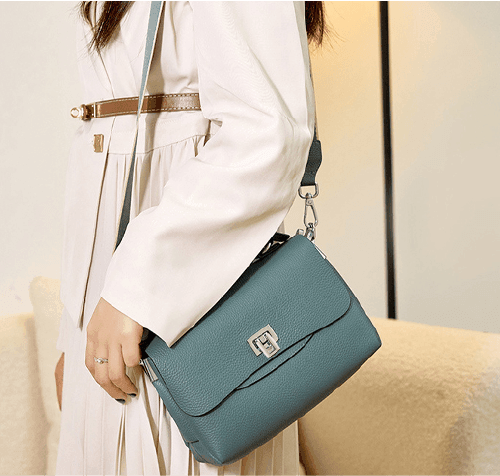 Kompakte Tasche aus Echtleder - Melbourn