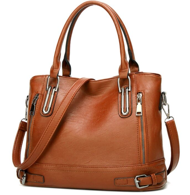 Große Tasche aus Leder Salomé
