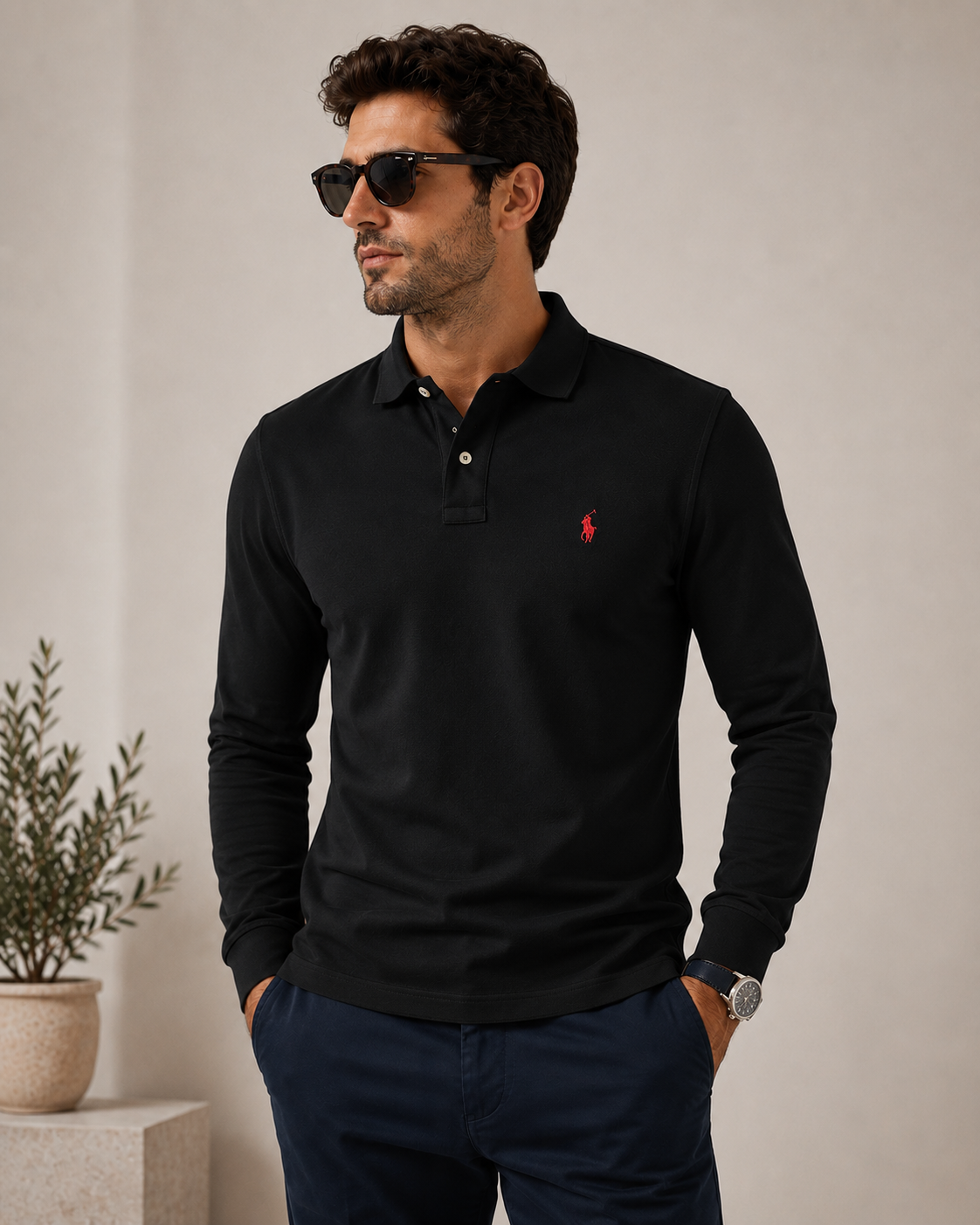 Kit Custom Slim Fit Mesh Polo Shirt