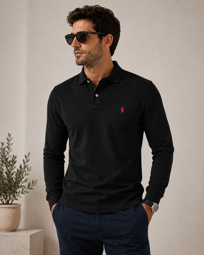 Kit Custom Slim Fit Mesh Polo Shirt