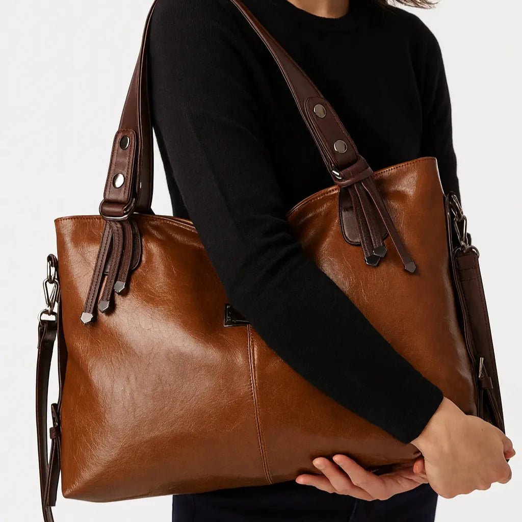 Tasche aus Echtleder - Olivia