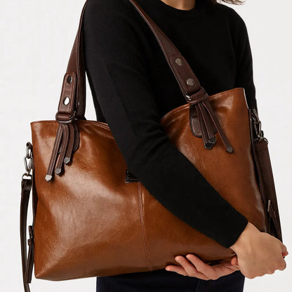Tasche aus Echtleder - Olivia
