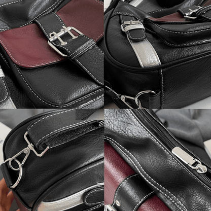 Tasche 2 in 1 aus Echtleder - Sofia