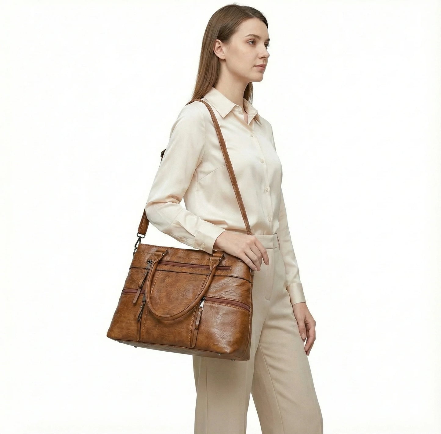 Tasche aus Echtleder - Verse