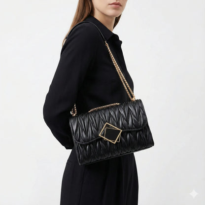 Kompakte Tasche aus Leder - Vienza