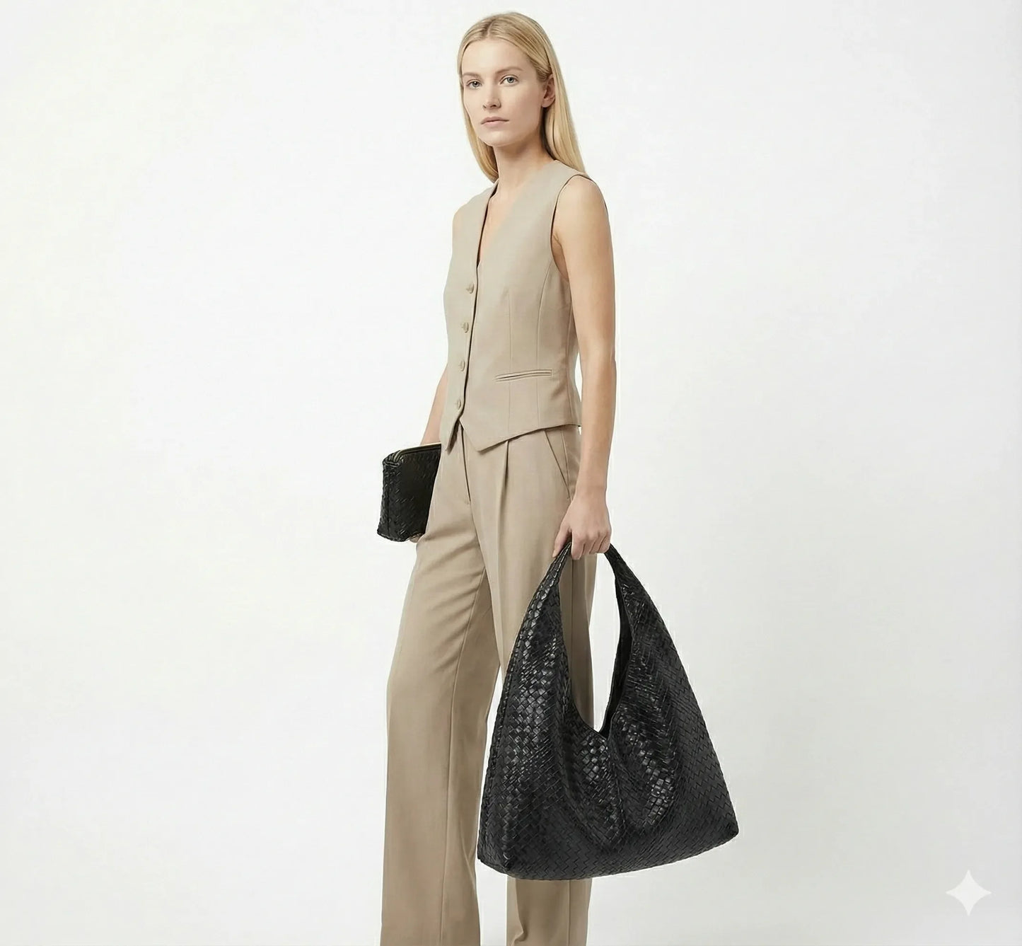 Tasche  und Geldbörse aus Echtleder - Noelle