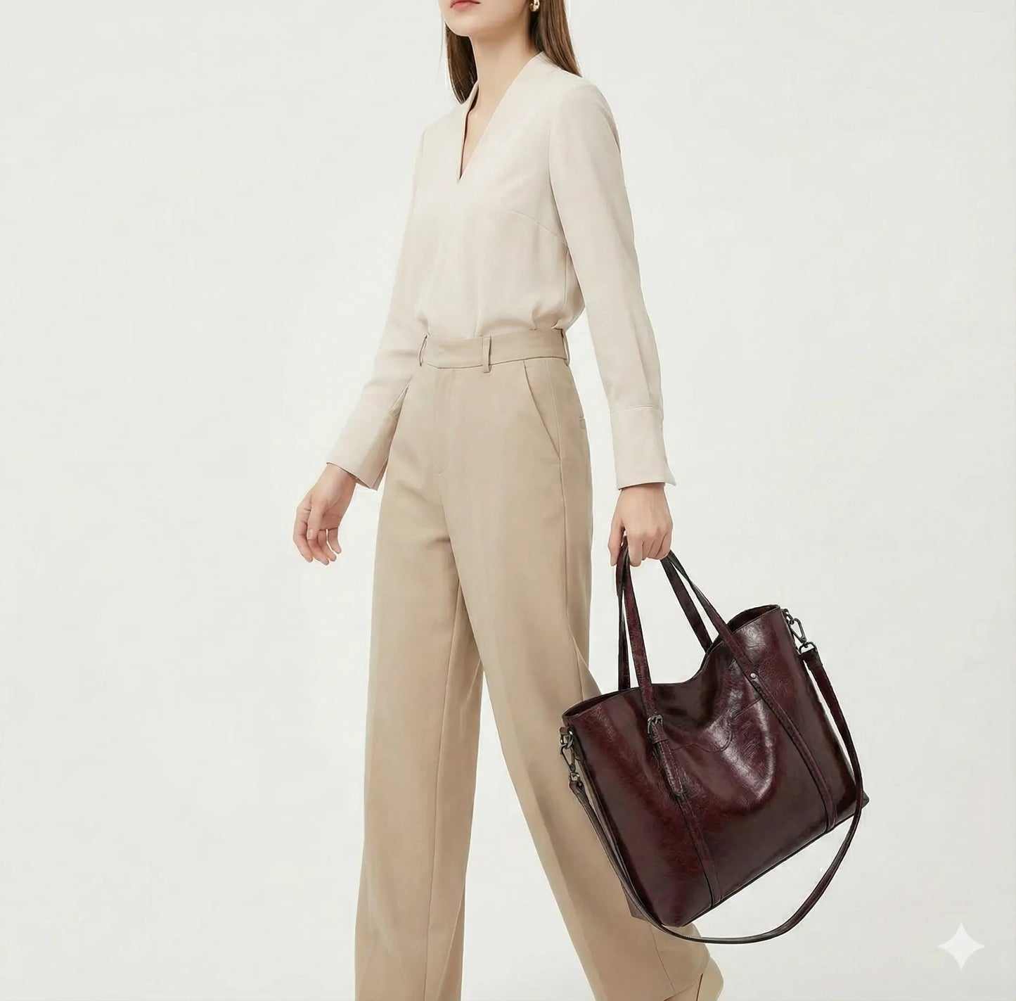 Tasche aus Echtleder - Glamour