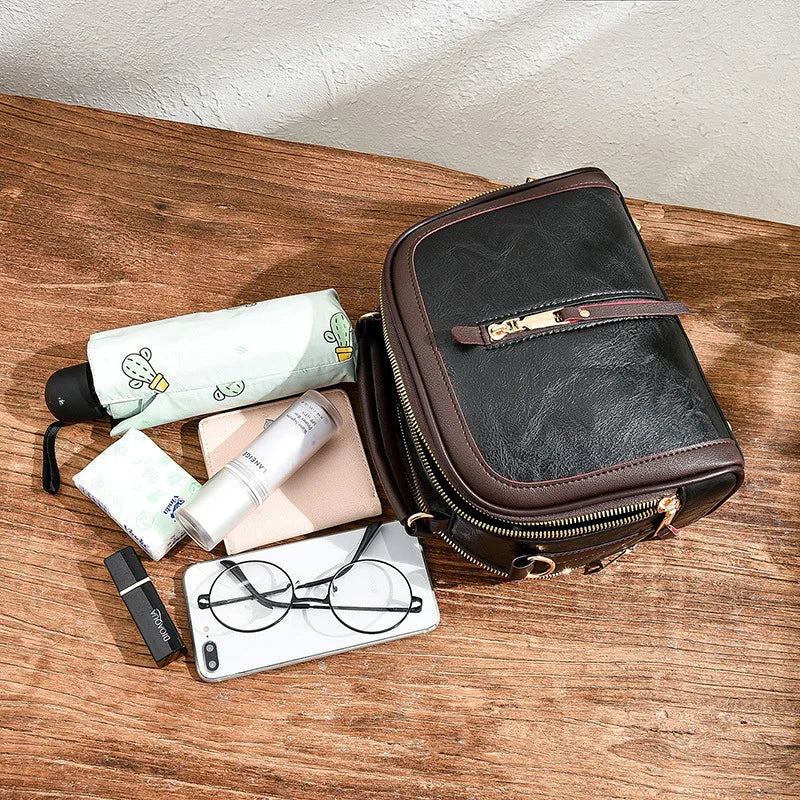 Kleine Tasche aus Echtleder - Novelle