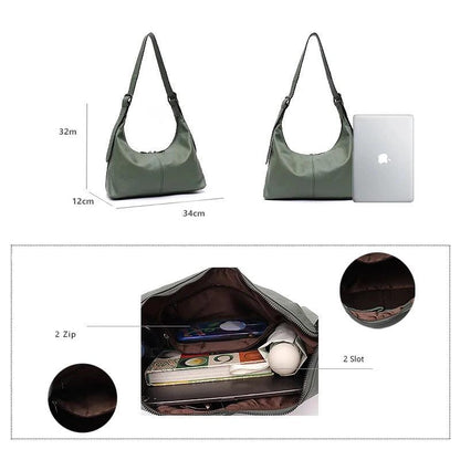 Messenger-Tasche aus Echtleder - Agatha