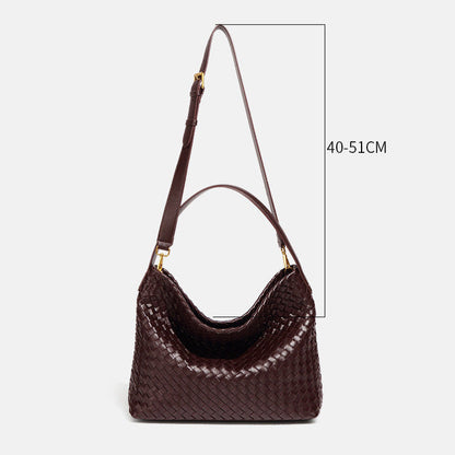 Mittelgroße geflochtene Tasche Luna