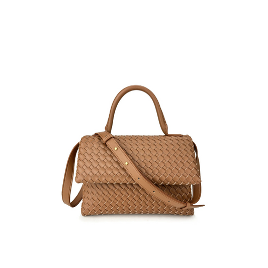 Geflochtene Tasche aus Echtleder Débora