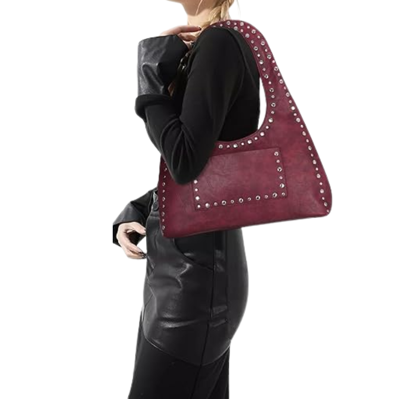 Schultertasche Vintage Boho mit Nieten