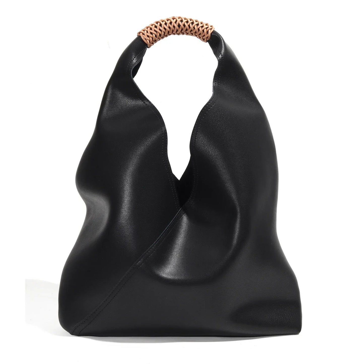 Große Shopper-Tasche aus Echtleder Rebeca