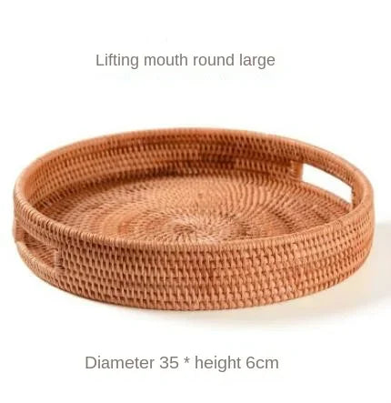 Cesta De Frutas De Vime De Rattan Tecida À Mão, Cesta De Pão De Lanche De Chá, Caixa De Armazenamento Retangular Cosmética, Suprimentos De Cozinha Doméstica