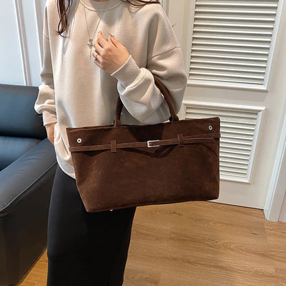 Damen-Tote-Tasche aus Wildleder - Esmé