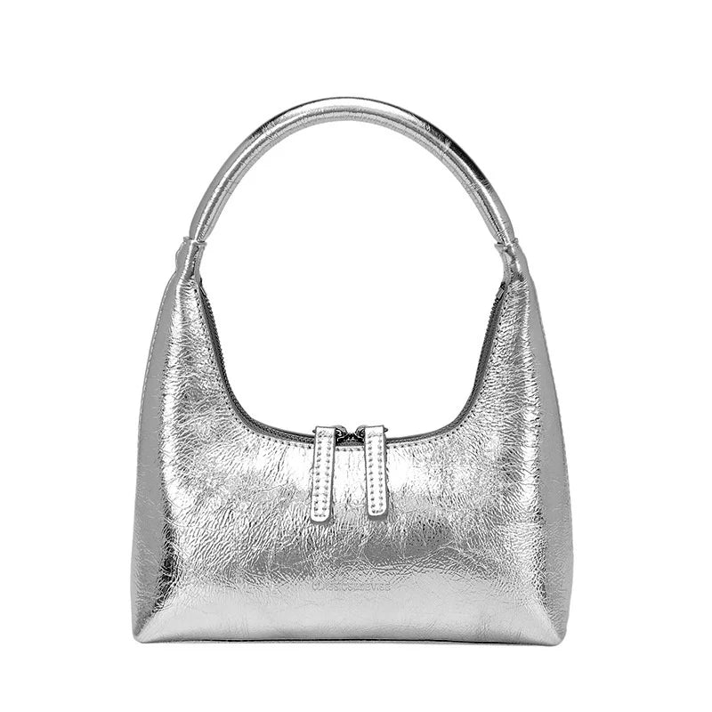 Baguette-Tasche aus Echtleder Aurora