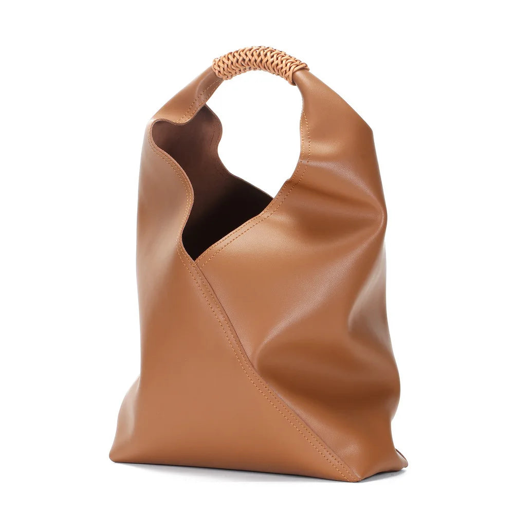 Große Shopper-Tasche aus Echtleder Rebeca