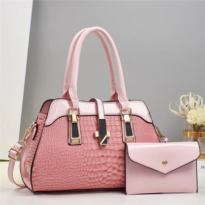 Set Tasche und Geldbörse aus Echtleder - Vian