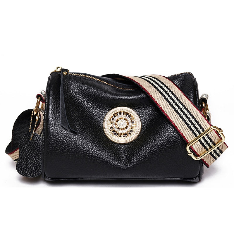 Kleine Schultertasche aus Leder - Orlane