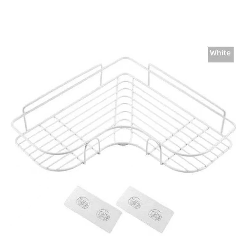 Prateleira de parede do banheiro com ventosa, suporte do champô, nenhuma perfuração, armazenamento da cozinha, acessórios do chuveiro, 1 Pc, 2Pcs