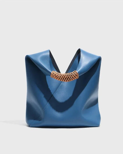 Große Shopper-Tasche aus Echtleder Rebeca