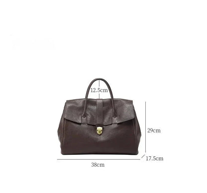 Tote-Tasche aus Echtleder Gabrielle